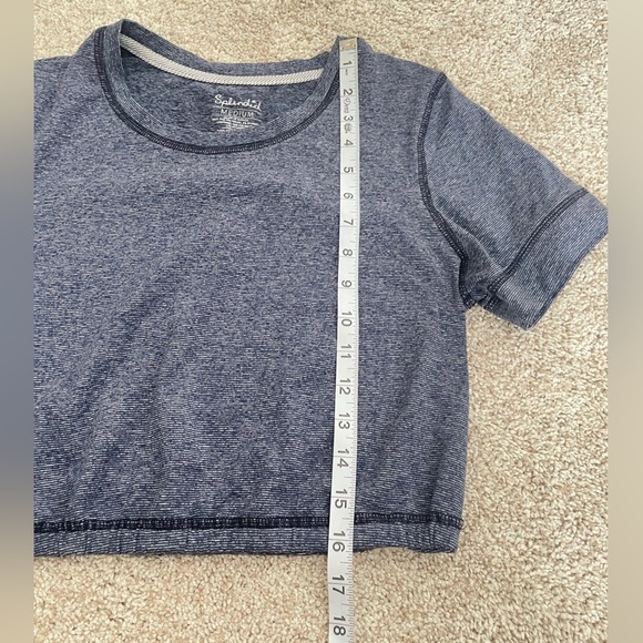 Splendid Studio Cropped Short Sleeve Top *NEW* workout fitness top - Picture 9 of 9